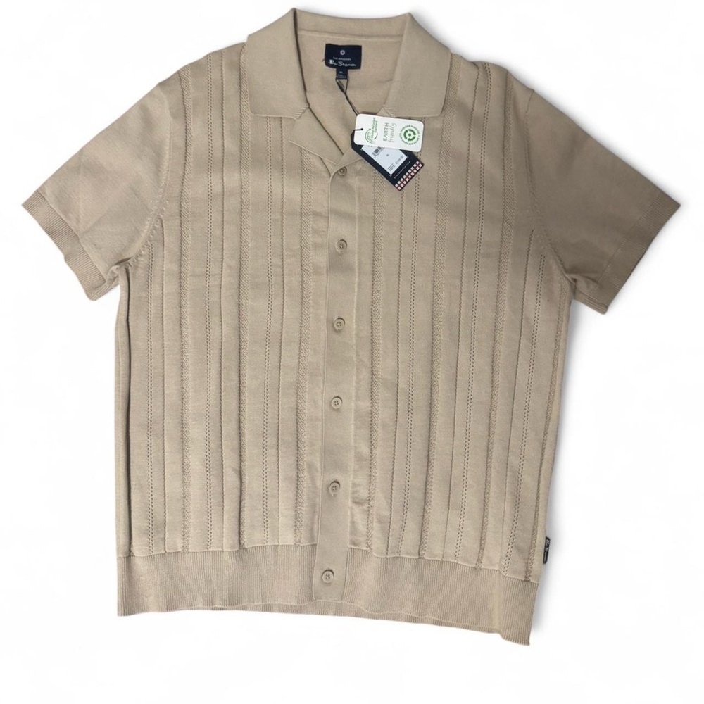 Button down knit polo